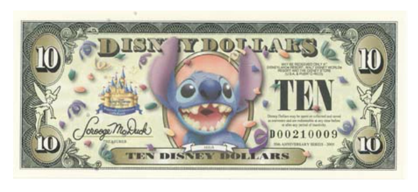 ディズニーダラーの買取相場は？25周年・65周年・100周年記念のドル札 